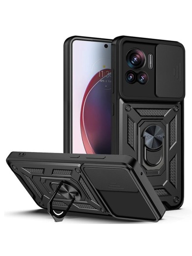 Удароустойчив предпазен гръб за Motorola Edge 30 Ultra - черен
