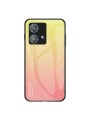 Предпазен гръб от закалено стъкло за Motorola Edge 40 Neo - жълт и розов