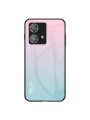 Предпазен гръб от закалено стъкло за Motorola Edge 40 Neo - розов и син