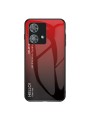 Предпазен гръб от закалено стъкло за Motorola Edge 40 Neo - червен и черен