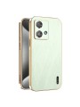 Предпазен удароустойчив гръб с галванично покритие за Motorola Edge 40 Neo - зелен
