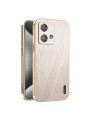 Предпазен удароустойчив гръб с галванично покритие за Motorola Edge 40 Neo - златист