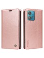 Калъф от еко кожа тип портмоне за Motorola Edge 40 Neo - розов