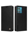 Калъф от еко кожа тип портмоне за Motorola Edge 40 Neo - черен
