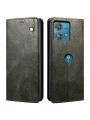 Калъф от еко кожа тип портмоне за Motorola Edge 40 Neo - зелен