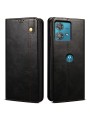 Калъф от еко кожа тип портмоне за Motorola Edge 40 Neo - черен