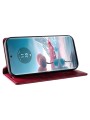 Калъф от еко кожа тип портмоне за Motorola Edge 40 Neo - червен