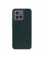 Устойчив на нараскване предпазен гръб от еко кожа за Motorola Edge 50 Neo - зелен