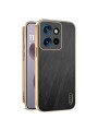Предпазен удароустойчив гръб с галванизирана рамка за Motorola Edge 50 Neo - черен