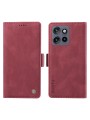 Калъф от еко кожа тип портмоне за Motorola Edge 50 Neo - червен