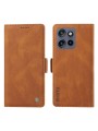 Калъф от еко кожа тип портмоне за Motorola Edge 50 Neo - кафяв