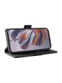 Калъф от еко кожа тип портмоне за Motorola Edge 50 Neo - черен