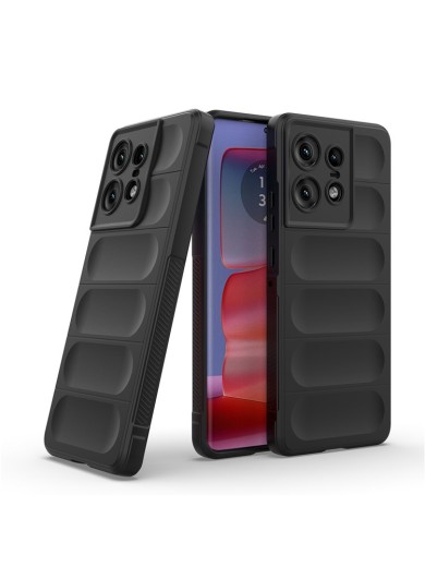Противоплъзгащ предпазен гръб за Motorola Edge 50 Pro - черен Противоплъзгащ предпазен гръб за Motorola Edge 50 Pro - черен