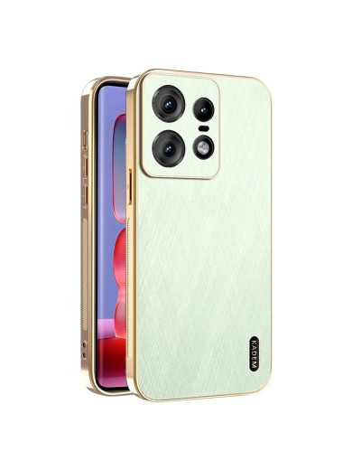 Предпазен удароустойчив гръб с галванизирана рамка за Motorola Edge 50 Pro - зелен Предпазен удароустойчив гръб с галванизирана рамка за Motorola Edge 50 Pro - зелен