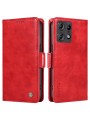 Калъф от еко кожа тип портмоне за Motorola Edge 50 Pro - червен