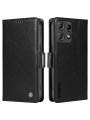 Калъф от еко кожа тип портмоне за Motorola Edge 50 Pro - черен
