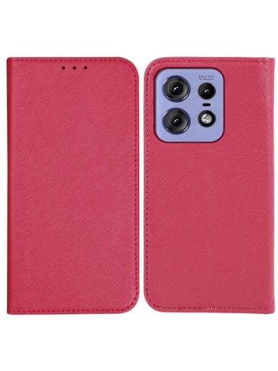 Калъф от еко кожа тип портмоне за Motorola Edge 50 Pro - розов Калъф от еко кожа тип портмоне за Motorola Edge 50 Pro - розов