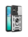Удароустойчив предпазен гръб за Motorola Edge 50 Ultra - сребрист