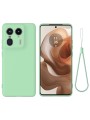 Предпазен удароустойчив силиконов гръб с каишка за Motorola Edge 50 Ultra - зелен