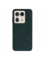 Устойчив на надраскване предпазен гръб от еко кожа за Motorola Edge 50 Ultra - зелен