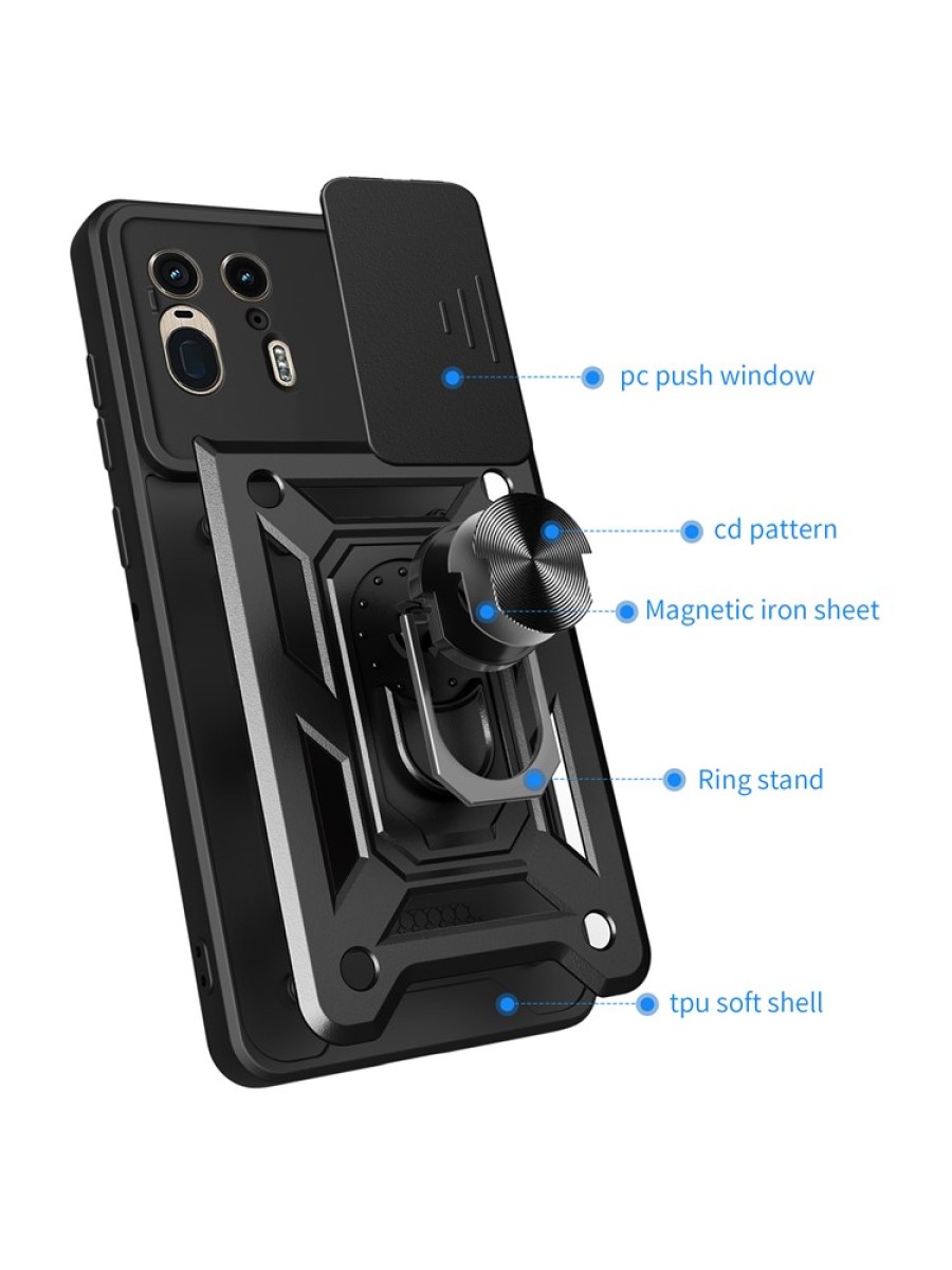 Удароустойчив предпазен гръб за Motorola Edge 50 Ultra - розов
