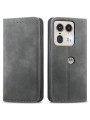Калъф от еко кожа тип портмоне за Motorola Edge 50 Ultra - сив