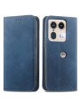 Калъф от еко кожа тип портмоне за Motorola Edge 50 Ultra - син