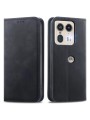 Калъф от еко кожа тип портмоне за Motorola Edge 50 Ultra - черен