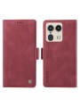Калъф от еко кожа тип портмоне за Motorola Edge 50 Ultra - червен