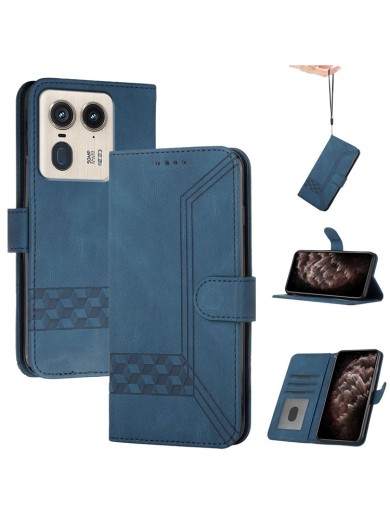 Калъф от еко кожа тип портмоне за Motorola Edge 50 Ultra - син