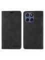 Калъф от еко кожа тип портмоне с RFID  блокираща технология за Motorola Edge 60 Fusion - черен