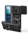 Удароустойчив предпазен гръб за Motorola Edge 60 - черен