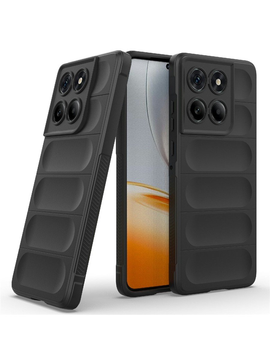 Противоплъзгащ предпазен гръб за Motorola Edge 60 - черен