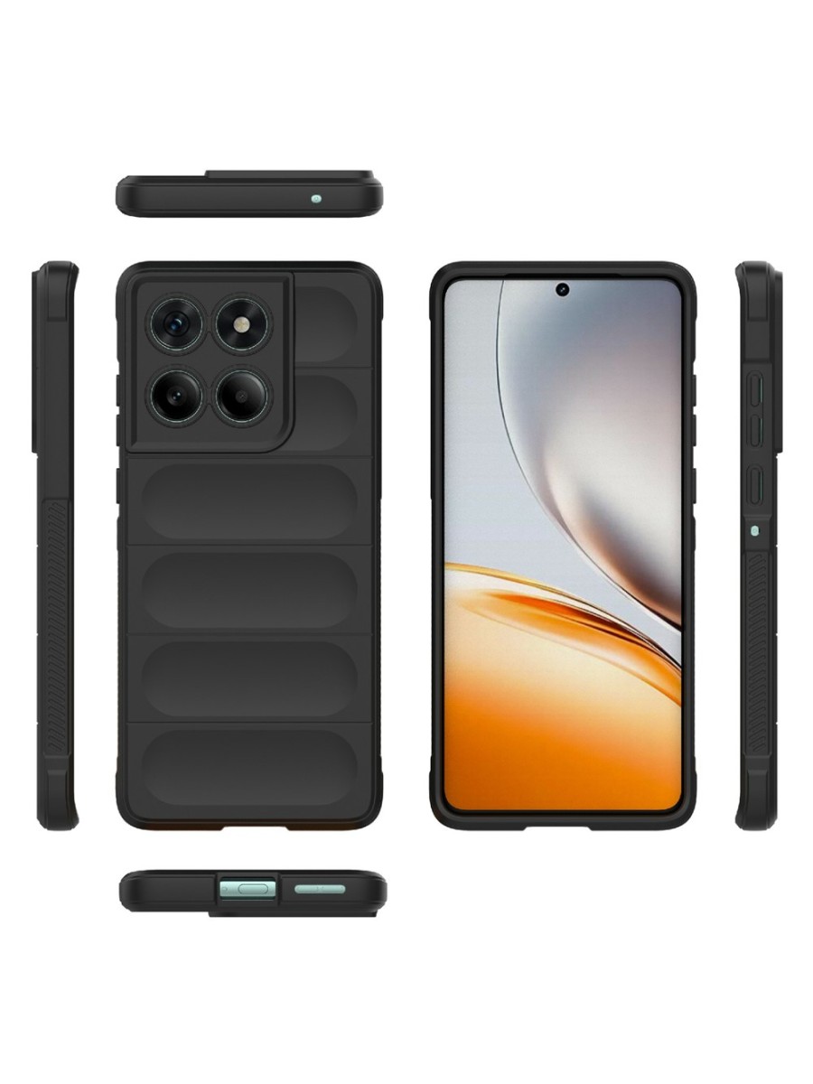 Противоплъзгащ предпазен гръб за Motorola Edge 60 - черен