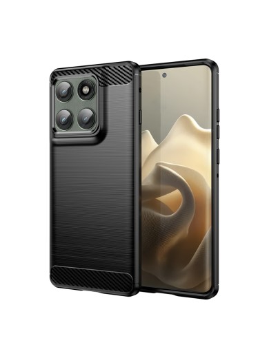 Мек удароустойчив гръб с текстура на карбонови влакна за Motorola Edge 60 Pro - черен Мек удароустойчив гръб с текстура на карбонови влакна за Motorola Edge 60 Pro - черен