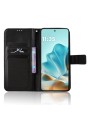 Калъф от еко кожа тип портмоне за Motorola Edge 60s - черен