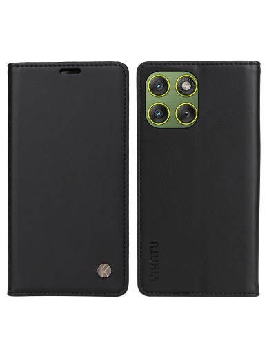 Калъф за телефон от еко кожа тип портмоне за Motorola Edge 70 - черен Калъф за телефон от еко кожа тип портмоне за Motorola Edge 70 - черен