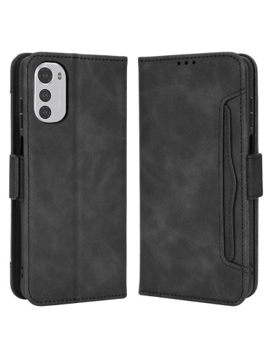Калъф от еко кожа тип портмоне за Motorola Moto E32s - черен Калъф от еко кожа тип портмоне за Motorola Moto E32s - черен