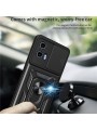 Удароустойчив предпазен гръб за Motorola Moto G04 - черен