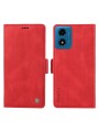 Калъф от еко кожа тип портмоне за Motorola Moto G04 - червен