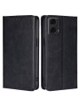 Калъф от еко кожа тип портмоне за Motorola Moto G04 - черен