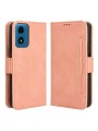 Калъф от еко кожа тип портмоне за Motorola Moto G04s - розов