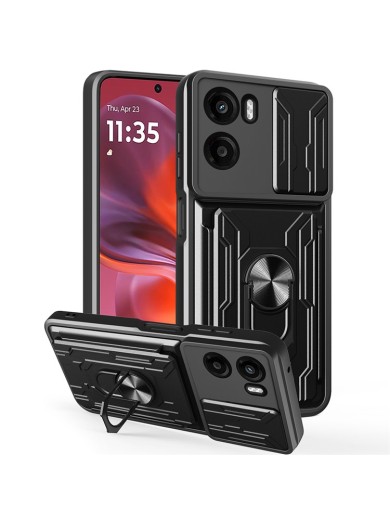 Удароустойчив предпазен гръб за Motorola Moto G05 - черен Удароустойчив предпазен гръб за Motorola Moto G05 - черен