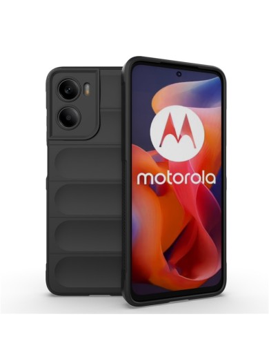 Противоплъзгащ предпазен гръб за Motorola Moto G05 - черен Противоплъзгащ предпазен гръб за Motorola Moto G05 - черен