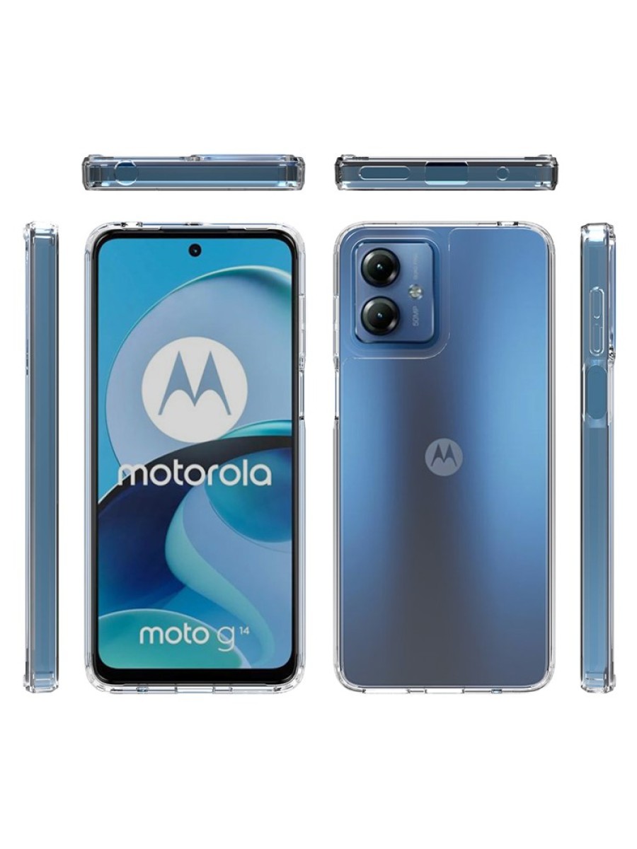 Гръб предпазващ от надраскване за Motorola Moto G14 - прозрачен 