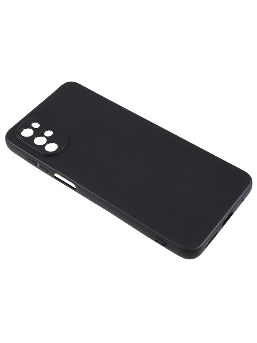 Устойчив на надраскване предпазен гръб за Motorola Moto G22 - черен