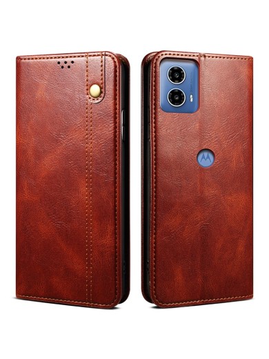 Калъф от еко кожа тип портмоне за Motorola Moto G24 Power - кафяв Калъф от еко кожа тип портмоне за Motorola Moto G24 Power - кафяв