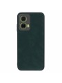 Устойчив на надраскване предпазен гръб от еко кожа за Motorola Moto G35 - зелен