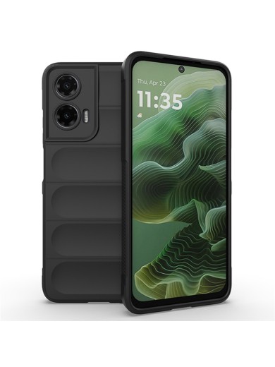 Противоплъзгащ предпазен гръб за Motorola Moto G35 - черен Противоплъзгащ предпазен гръб за Motorola Moto G35 - черен