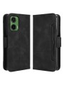 Калъф от еко кожа тип портмоне за Motorola Moto G35 - черен